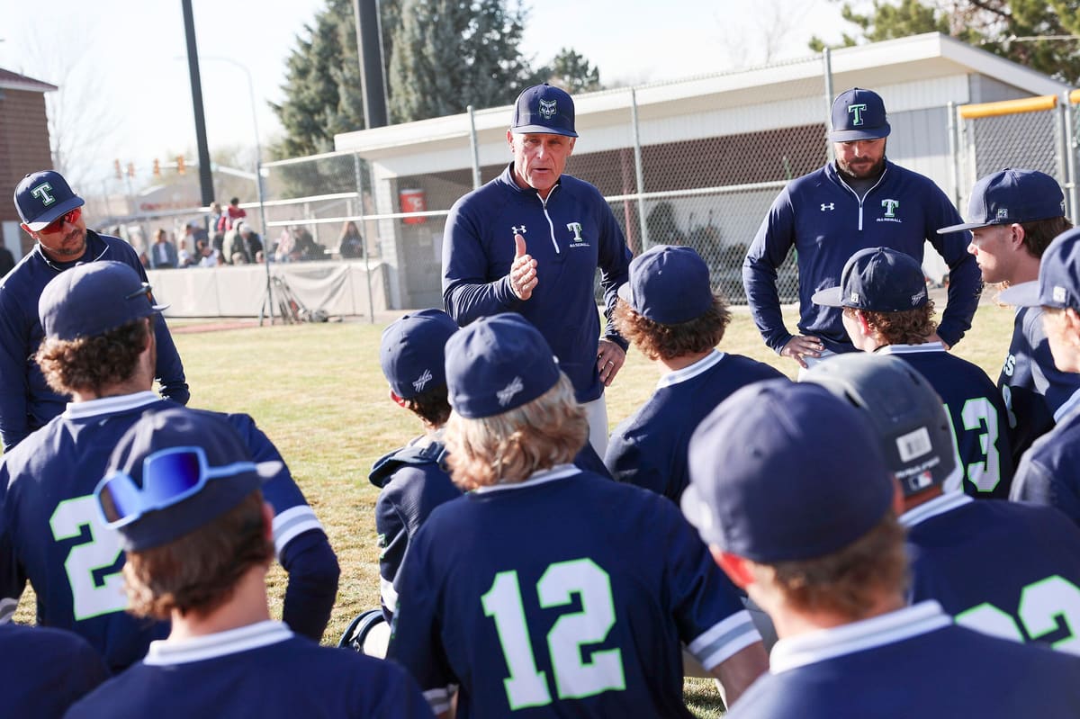 Timpanogos coach teaching during a team meeting